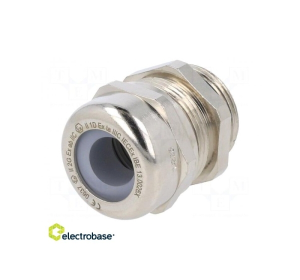 Cable gland; M25; IP68; Mat: brass; Conform to: ATEX Ex