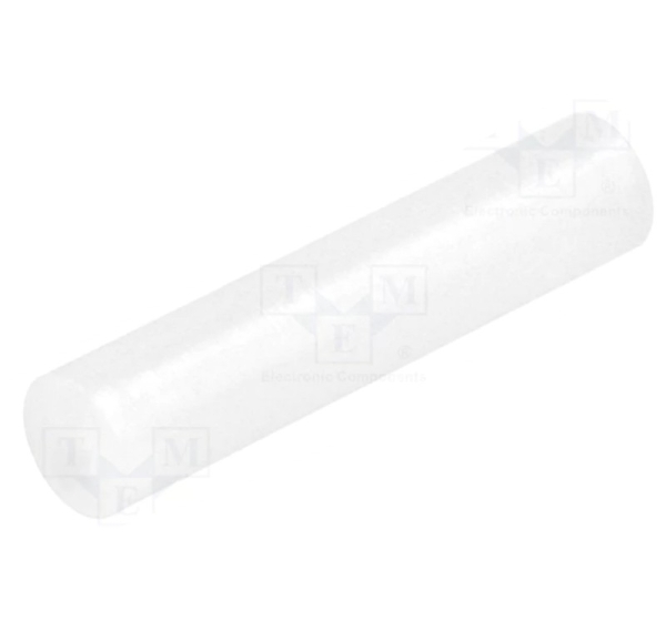 Spacer sleeve; LED; ¨out: 5mm; ¨LED: 5mm; L: 23mm; natural; UL94V-2