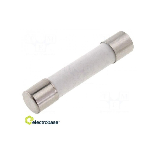 Fuse: fuse; time-lag; 4A; 500VAC; ceramic,cylindrical; 6.3x32mm