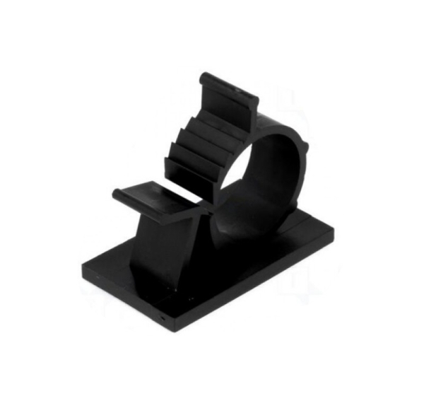 Self-adhesive cable holder; 16.5÷20.1mm; polyamide; black