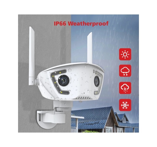 ElectroBase ® Dual Lens Panoramic Wi-Fi outdoor Camera | 2MP | CamHi