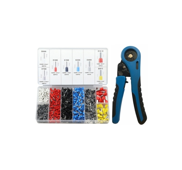 Insulated Cable Lug Set with Crimping Tool up to 10 mm | E6223