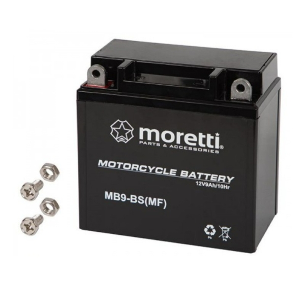 MERCUSYS® Akumulators MOTO 12V 9Ah mb9L-BS moretti