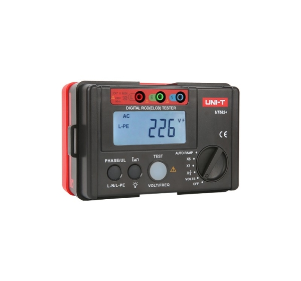 MASTECH ® Uni-T UT582+ noplūdes strāvas (RCD,ELCB) testeris