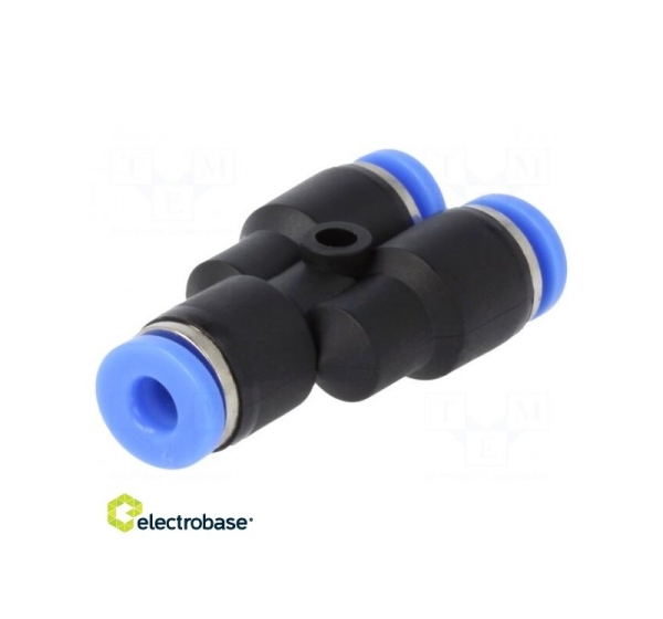 Push-in fitting; Y-Yap spliYYer; -0.95÷15bar; Mat: PBT; 4mm