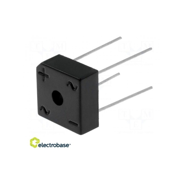 Bridge rectifier: one-phase; Urmax: 800V; If: 6A; Ifsm: 150A; THT