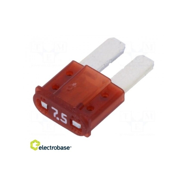 Fuse: fuse; 7.5A; 32VDC; automotive; 9.1mm; MICRO2 dark-brown