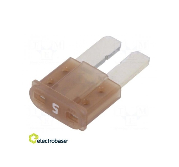 Fuse: fuse; 5A; 32VDC; automotive; 9.1mm; MICRO2 light-brown
