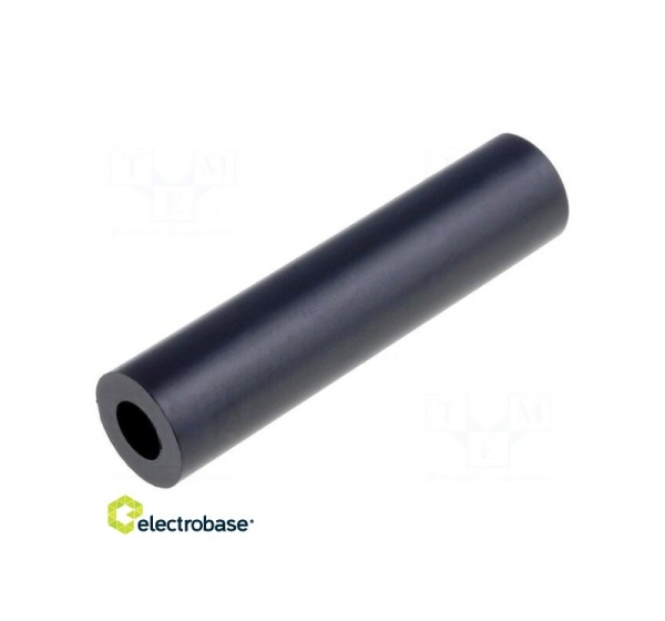 Spacer sleeve; cylindrical; polyamide; L: 4mm; ¨out: 6mm; max.110°C
