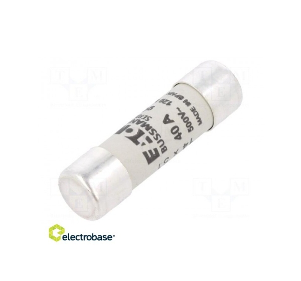 Fuse: fuse; gG; 40A; 500VAC; ceramic,cylindrical,industrial