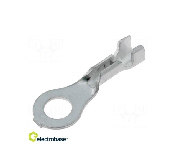 Tip: ring; M4; 0.5÷1mm2; crimped; for cable; tinned; brass