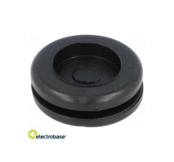 Grommet; with bulkhead; ¨mount.hole: 19mm; ¨hole: 15.5mm; PVC