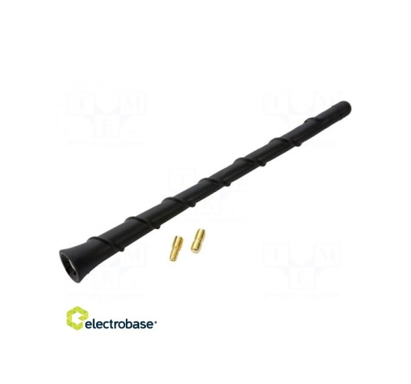 Antenna mast; 0.2m; M5,UNF10-32; Colour: black