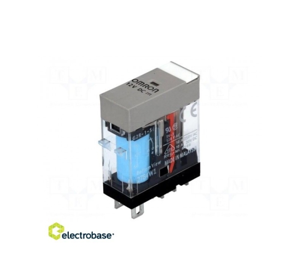 Relay: electromagnetic; SPDT; Ucoil: 12VDC; 10A/250VAC; 10A/30VDC