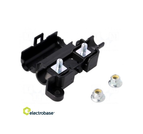 Fuse holder; 40mm; 125A; screw,push-in; Leads: M5 screws; ways: 1
