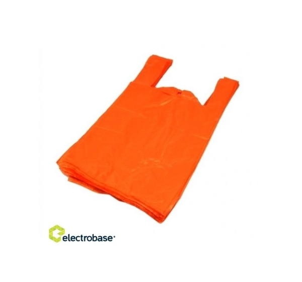 Somas ar rokturiem, HDPE, 30X18X55cm, 15mk, oranžs, 100 gab.