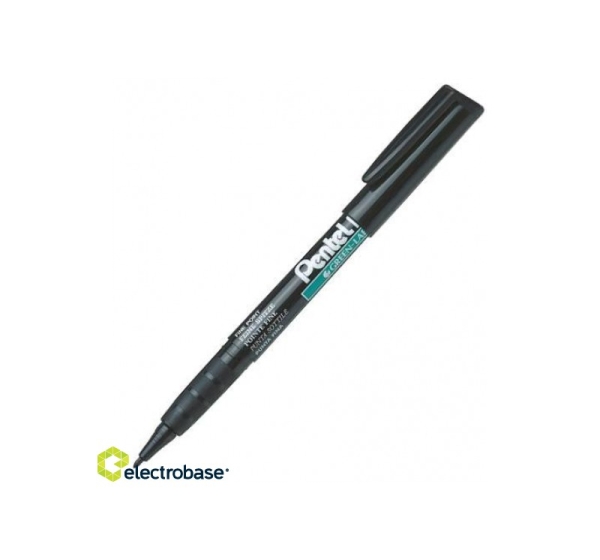 Permanentais marķieris Pentel NMS-50, melns, 2.0mm, konisks