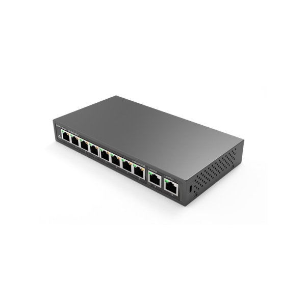 PoE Komutators 8FE(PoE)+2GE(Uplink)(PoE 110W)
