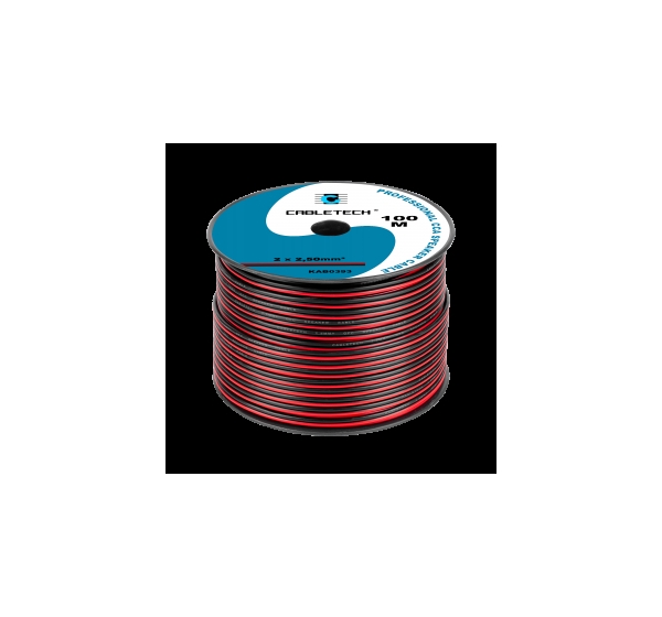 Speaker cable, CCA, 2x2.50 mm², 100 m