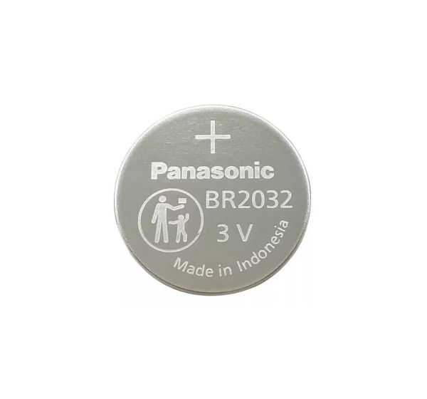 Panasonic Литиевая батарейка BR2032 3V для высокой температуры (+85°C) для CMOS и промышленного применения, BI