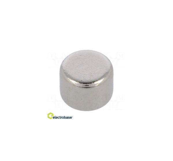 Magnet: permanent; neodymium; H: 3mm; 4N; ¨: 4mm