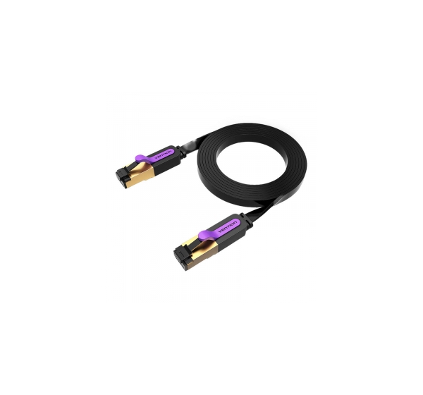 Vention Flat Cat.7 PatchCable 1.5M Black
