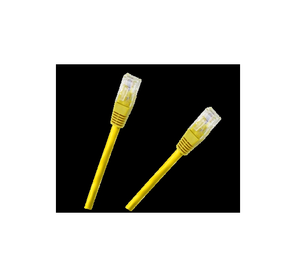 Patch cord | Patch Kabelis | Patch cable | 3.0m | CAT6 | UTP | 300 cm | ElectroBase ® | Dzeltens