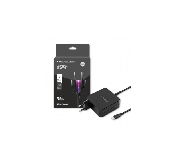 Qoltec ® Universāls lādētājs | 90W | 5-20.3V | 2.4-4.5 | USB type C
