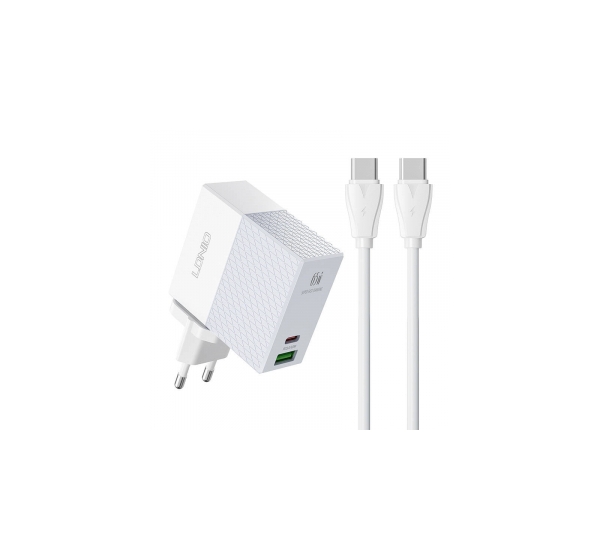 Wall charger LDNIO A2620C USB, USB-C 65W + USB-C - USB-C cable