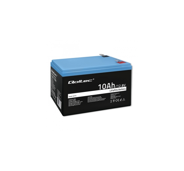 Qoltec ® Qoltec LiFePO4 lithium iron phosphate battery 12.8V 10Ah 128Wh