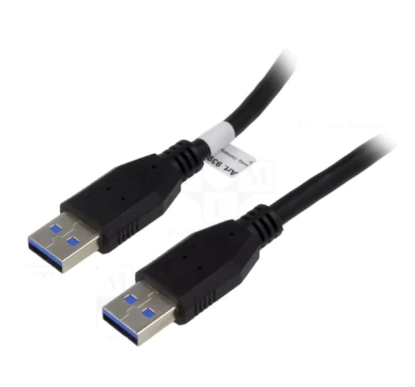 Goobay Cable | crossover,USB 3.0 | USB A plug,both sides | 3m | black | 5Gbps