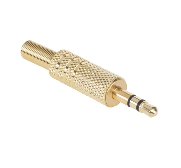 Audio Jack 3.5mm stereo | Gold Metal