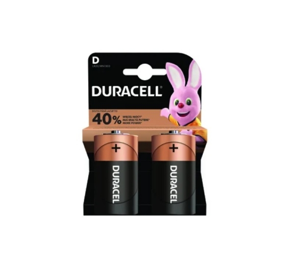 Duracell D / LR20 baterija 1.5V Duracell Basic sērija Alkaline MN1300 iep. 2gb.