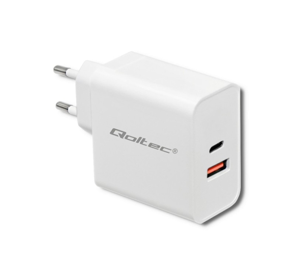 Qoltec ® Lādētājs 63W 5-20V 1.5-3A USB Type-C PD