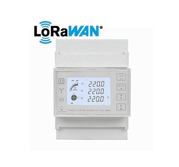 ElectroBase ® LoRoWAN Trīs fāžu elektrības skaitītājs | Multi tarifu