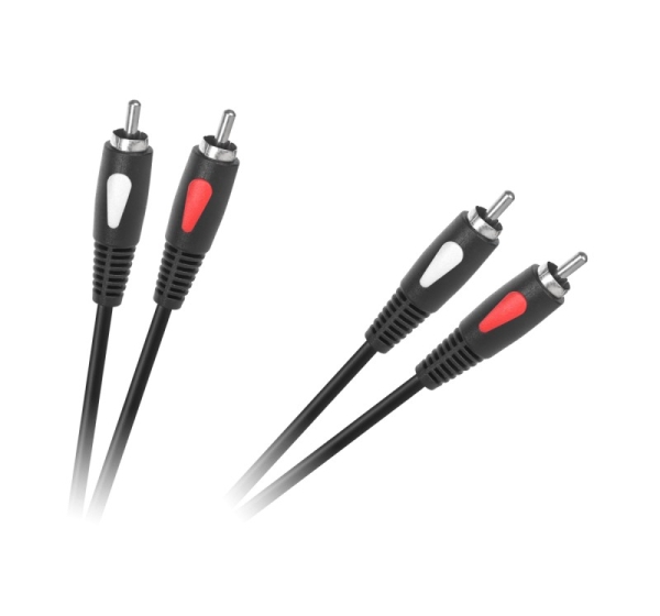 CABLETECH Audio savienotājvads 2xRCA spraudņi - 2xRCA spraudņi | Garums 1,8 m