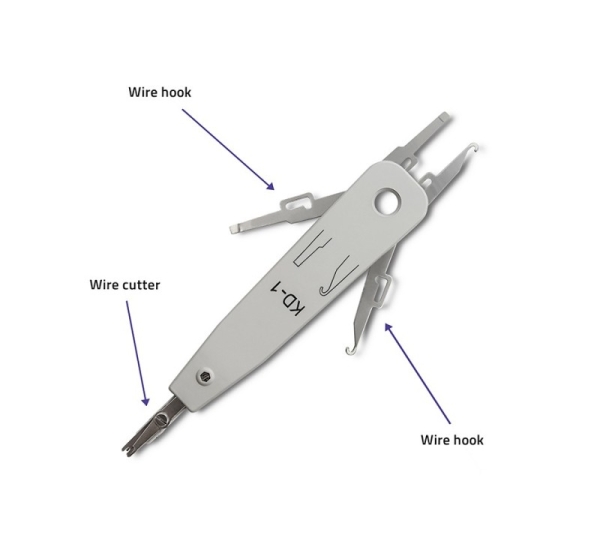 Qoltec ® Krosēšanas instruments LSA un KRONE Keystone kontaktligzdās un patch paneļos | Qoltec
