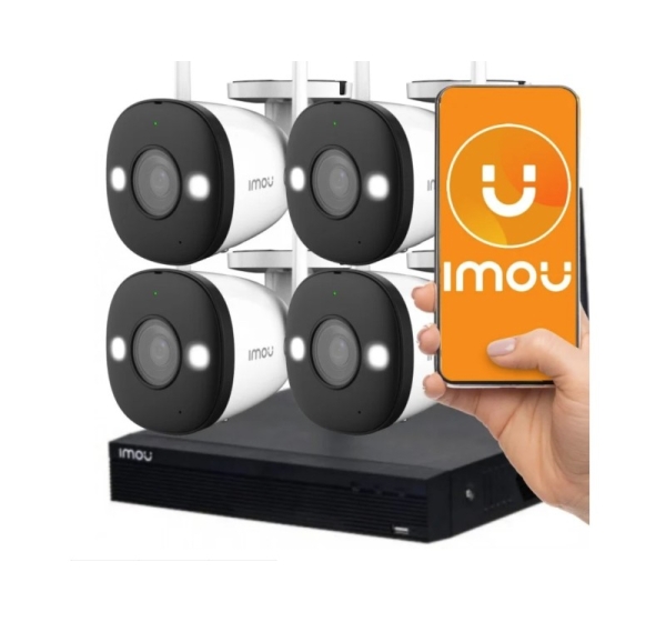 Dahua Technology WRL CAMERA SECURITY KIT/KIT/NVR1104HS-W-S2/4-F22 IMOU