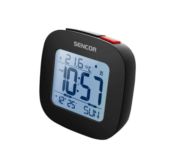 Sencor SDC 1200 B Pulkstenis ar modinātāju un termometru