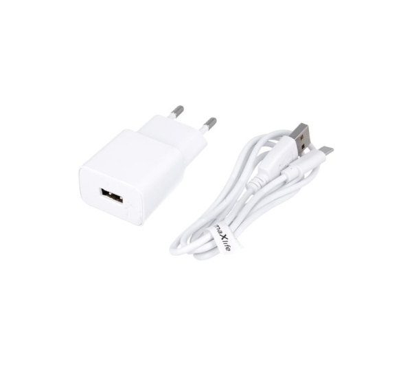 Maxlife MXTC-01 Mobilo telefonu lādētājs 1A  + Type C kabelis 1m