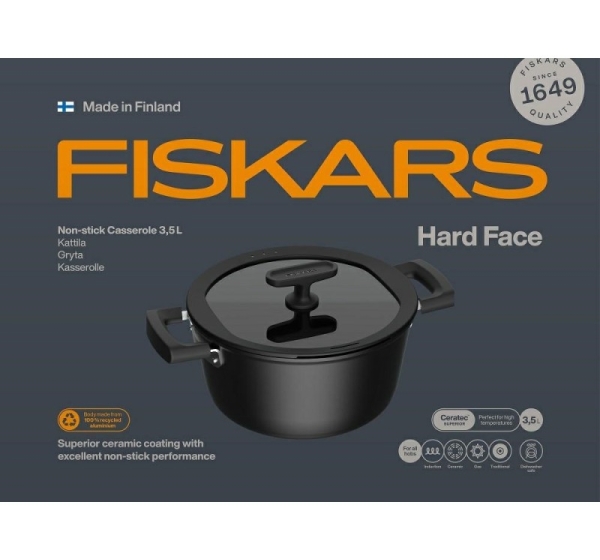 Pot 3.5L non-stick coating with lid Hard Face