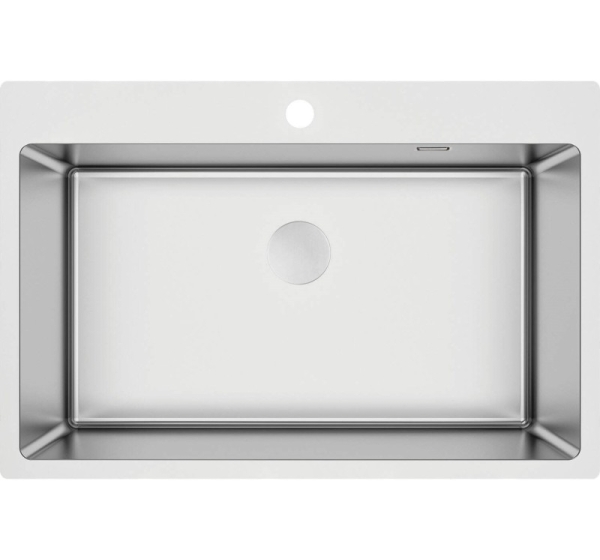 Steel sink single-bowl