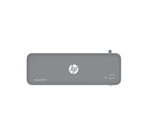 HP OneLam 270 laminator, A4, Hot, 5 pouches: A4/80 mic, grey