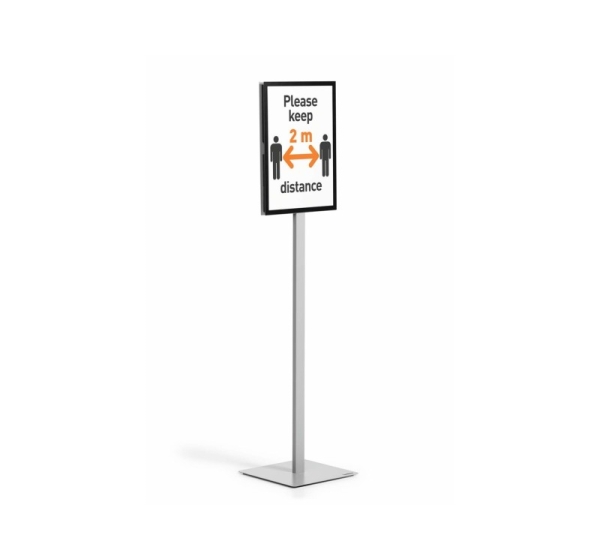 Durable 501357 informational sign Letter Grey Metal, Plastic 1 pc(s)