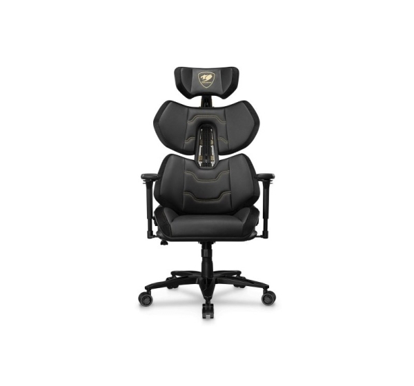 COUGAR Terminator Elite Gold PC gaming chair Padded seat Black, Gold
