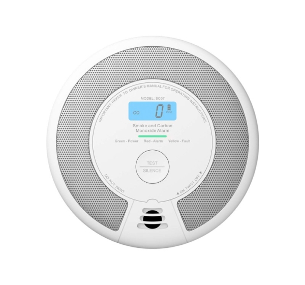 X-Sense SC07 smoke detector Photoelectrical reflection detector Interconnectable Wireless