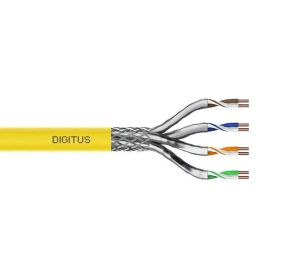 Digitus CAT 7A S/FTP, data cable - installation cable, 500 m, simplex, Cca, GHMT PVP certified
