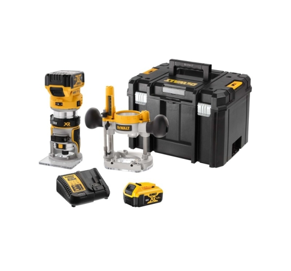8mm(1/4"), 18V, with interchangeable feet, 2x5.0AH