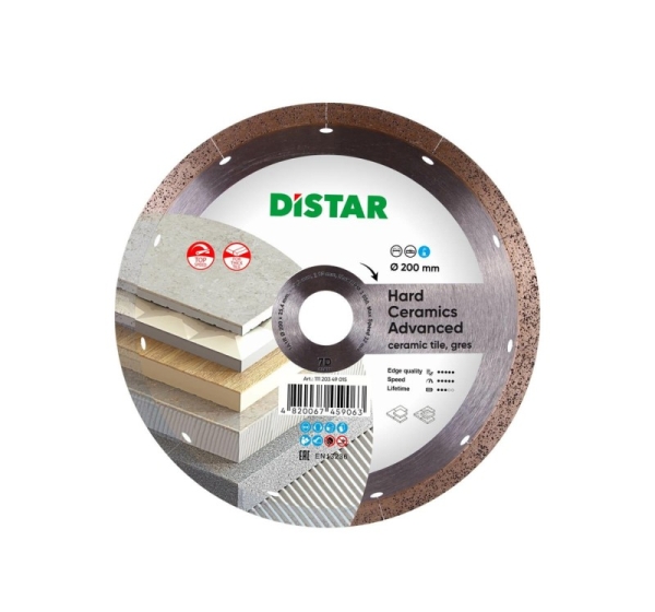 DISTAR HARD CERAMICS ADVANCED DIAMOND BLADE 200 x 1.3 x 10 x 25.4