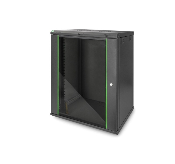 Digitus DN1916UECN rack cabinet 16U Wall mounted rack Black